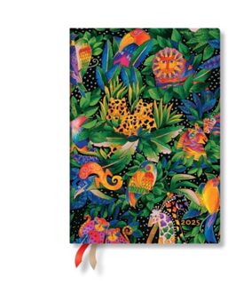 Jungle Song (Whimsical Creations) Midi 12-Month Vertical Hardback Dayplanner 2025 - Paperblanks