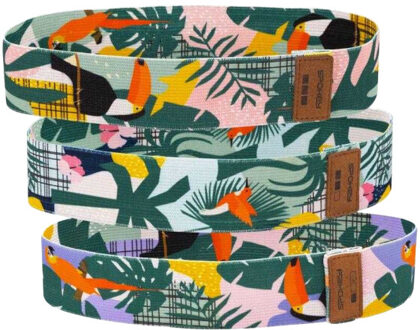 Jungle weerstandsband (set van 3) Veelkleurig - One size