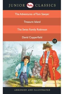 Junior Classicbook-12 (The Adventures Of Tom Sawyer, Treasure Island, The Swiss Family - Twain, Mark