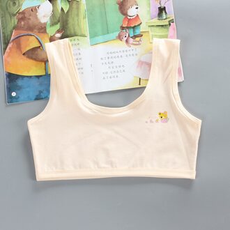 Junior High School Studenten Dubbele Laag Puur Katoen Studenten Beha Vest huid