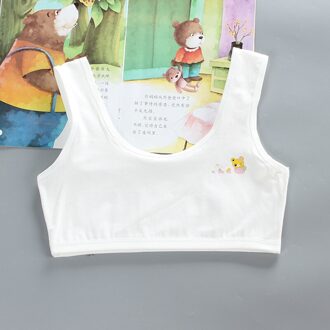 Junior High School Studenten Dubbele Laag Puur Katoen Studenten Beha Vest wit