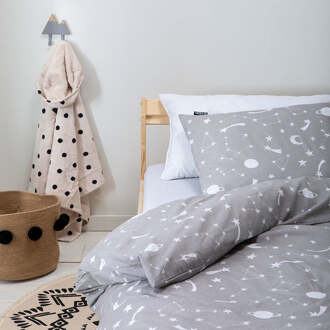 Junior Kinderdekbedovertrek Universe 120x150 cm - Katoen - Kinderdekbedovertrek met 1 Kussensloop