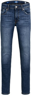 JUNIOR slim fit jeans dark denim Blauw - 170