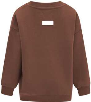 Juniors Crewneck Sweatshirt voor jongens in bruin - maat
