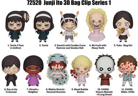 Junji Ito Collection PVC Bag Clips Series 1 Display (24)