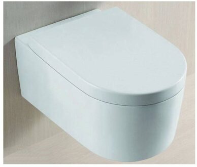 Juno Wandcloset Met Diepspoel Zitting Wit Aqua Splash