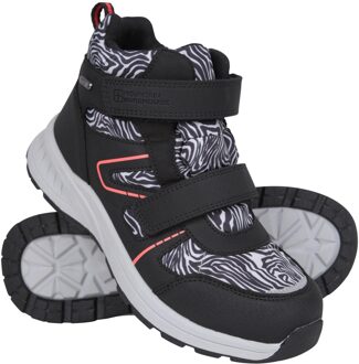 Jupiter Adaptieve Wandelschoenen met luipaardprint voor kinderen/Kinderen (Monochroom) Zwart/wit - EU 20 / UK 4