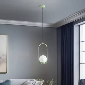 Jupiter Hanglamp Samba, 1-lamp, groen/wit groen, wit