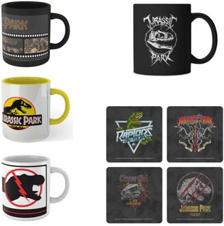 Jurassic Park 4x Mugs & Coasters Bundle