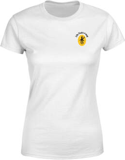 Jurassic Park Amber Sample Embroidered Women's T-Shirt - White - XL Wit
