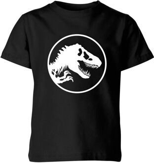 Jurassic Park Circle Logo Kids' T-Shirt - Black - 110/116 (5-6 jaar) - Zwart - S