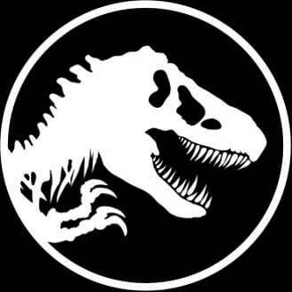 Jurassic Park Circle Logo Women's T-Shirt - Black - XL Zwart