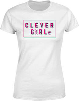 Jurassic Park Clever Girl Women's T-Shirt - White - XL Wit