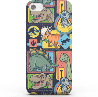Jurassic Park Cute Dino Pattern Phone Case for iPhone and Android - iPhone 11 Pro Max - Snap case - mat