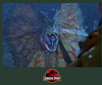 Jurassic Park Dilophosaurus Hoodie - Green - M - Groen