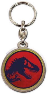 Jurassic Park: Dinosaur Logo Round Metal Keychain
