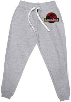 Jurassic Park Embroidered Unisex Joggers - Grey - L