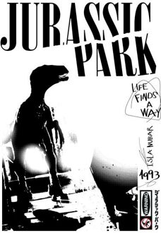 Jurassic Park Evergreen Isla Nublar Punk Sweatshirt - White - M