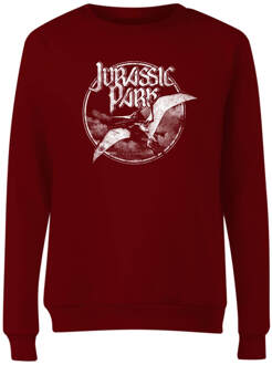 Jurassic Park Flying Threat Women's Sweatshirt - Bordeaux - L Wijnrood