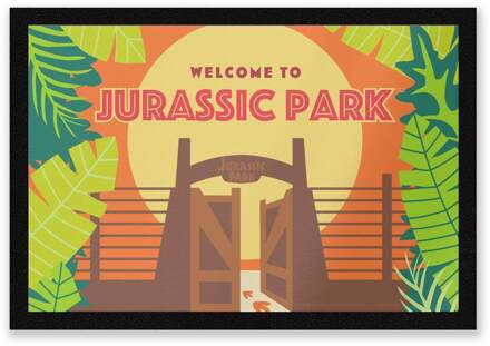 Jurassic Park Gates Entrance Mat