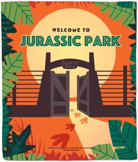 Jurassic Park Gates Fleece Blanket - M