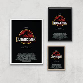 Jurassic Park Giclee Art Print - A3 - Black Frame Meerdere kleuren