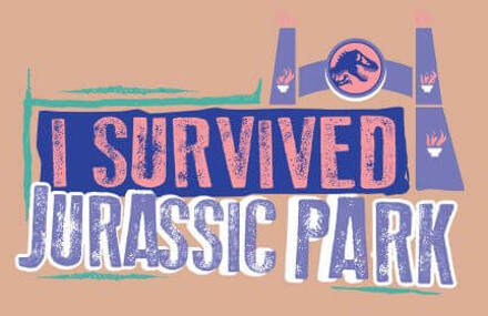 Jurassic Park I Survived Jurassic Park Women's T-Shirt - Dusty Pink - XL Roze