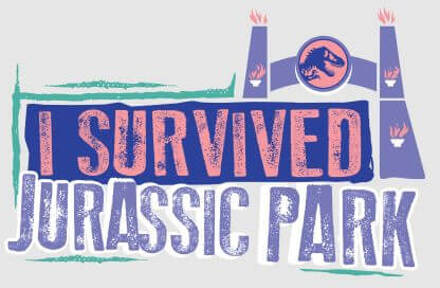 Jurassic Park I Survived Jurassic Park Women's T-Shirt - Grey - L Grijs