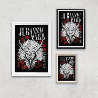 Jurassic Park Isla Nublar 93 Giclee Art Print - A2 - Wooden Frame Meerdere kleuren