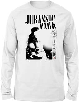 Jurassic Park Isla Nublar Punk Unisex Long Sleeved T-Shirt - Wit - L