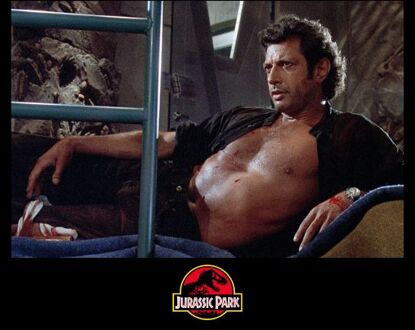 Jurassic Park Jeff Goldblum Unisex T-Shirt - Black - XXL Zwart