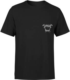 Jurassic Park Jurassic Park Death Metal Embroidered Logo Unisex T-Shirt - Zwart - XXL