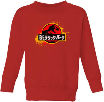 Jurassic Park Kids' Sweatshirt - Red - 134/140 (9-10 jaar) - Rood - L