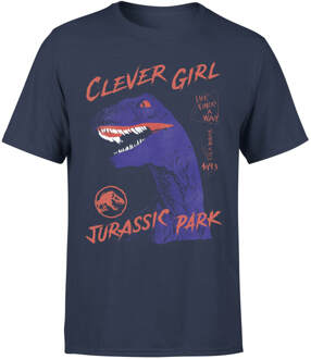 Jurassic Park Life Finds A Way Raptor Men's T-Shirt - Blauw - M