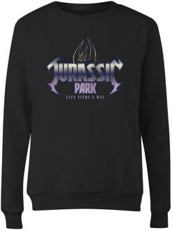 Jurassic Park Life Finds A Way Women's Sweatshirt - Zwart - L