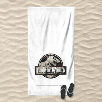 Jurassic Park Logo Beach Towel