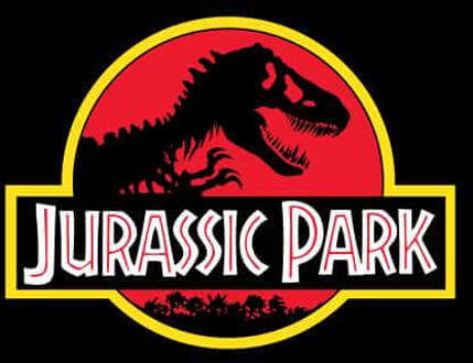Jurassic Park Logo Hoodie - Black - L Zwart