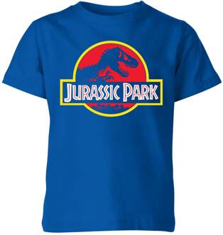 Jurassic Park Logo Kids' T-Shirt - Blue - 122/128 (7-8 jaar) - Blue - M