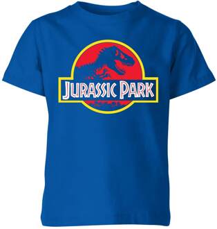 Jurassic Park Logo Kids' T-Shirt - Blue - 134/140 (9-10 jaar) Blauw