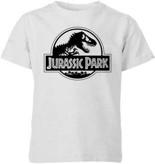 Jurassic Park Logo Kids' T-Shirt - Grey - 110/116 (5-6 jaar) Grijs - S