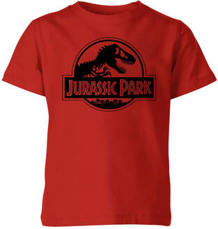 Jurassic Park Logo Kids' T-Shirt - Red - 122/128 (7-8 jaar) - Rood - M