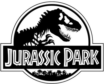 Jurassic Park Logo Men's T-Shirt - White - XL Wit