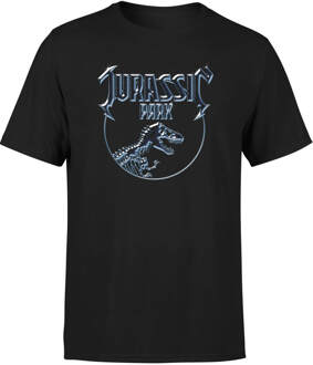 Jurassic Park Logo Metal Men's T-Shirt - Zwart - 4XL