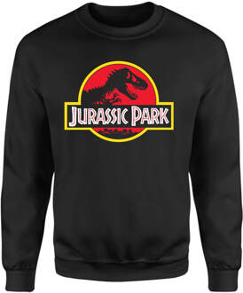 Jurassic Park Logo Sweatshirt - Black - L - Zwart