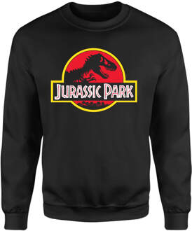 Jurassic Park Logo Sweatshirt - Black - XXL Zwart