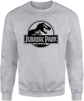 Jurassic Park Logo Sweatshirt - Grey - XL - Grey