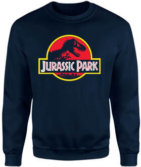 Jurassic Park Logo Sweatshirt - Navy - L - Navy blauw