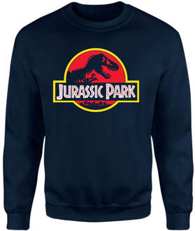 Jurassic Park Logo Sweatshirt - Navy - XXL Blauw