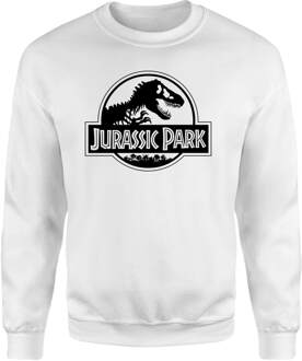 Jurassic Park Logo Sweatshirt - White - M - Wit