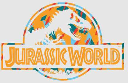 Jurassic Park Logo Tropical Hoodie - Grey - XL - Grey